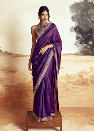 Punit Balana Baigani Classic Sari And Blouse available on indiaspopup