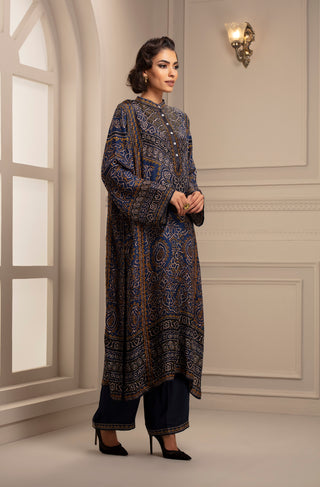 Rajdeep Ranawat-Navy Tunic With Pant-INDIASPOPUP.COM