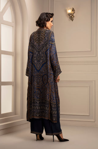 Rajdeep Ranawat-Navy Tunic With Pant-INDIASPOPUP.COM