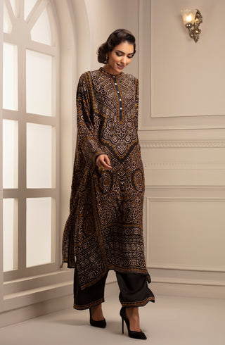 Rajdeep Ranawat-Black Tunic With Pant-INDIASPOPUP.COM