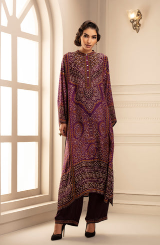Rajdeep Ranawat-Purple Tunic With Pant-INDIASPOPUP.COM