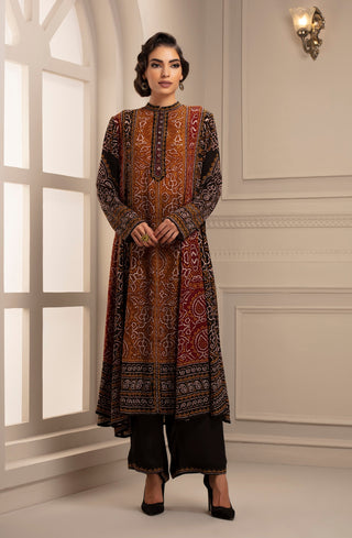 Rajdeep Ranawat-Black & Mustard Dress With Pant-INDIASPOPUP.COM