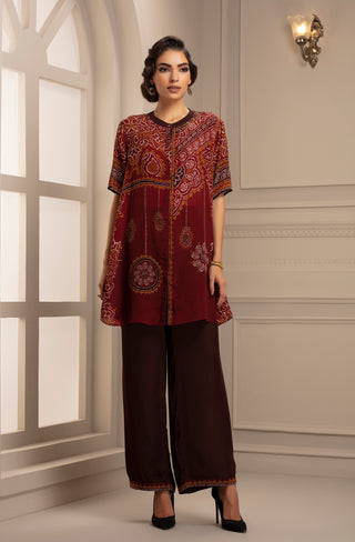 Rajdeep Ranawat-Red Top With Pant-INDIASPOPUP.COM
