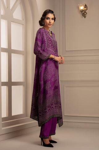 Rajdeep Ranawat-Purple Tunic With Pant & Stole-INDIASPOPUP.COM