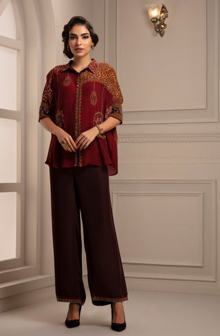 Rajdeep Ranawat-Red Top With Pant-INDIASPOPUP.COM