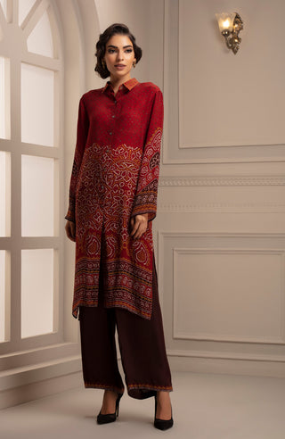 Rajdeep Ranawat-Red Tunic With Pant-INDIASPOPUP.COM