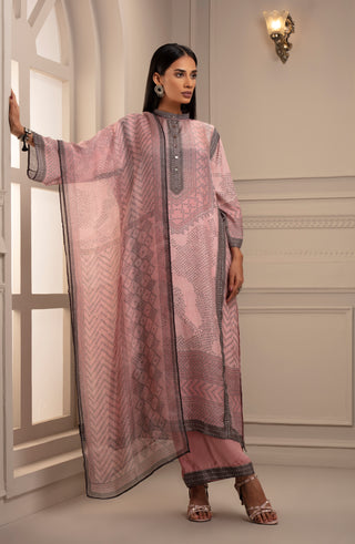Rajdeep Ranawat-Blush Tunic With Pant And Stole-INDIASPOPUP.COM