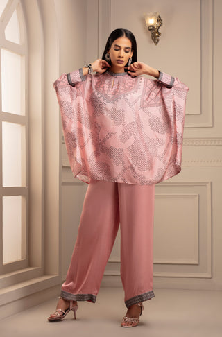 Rajdeep Ranawat-Blush Band Collar Top & Pant-INDIASPOPUP.COM