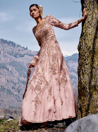Dolly J-Moiety Pink Kalidar Set-INDIASPOPUP.COM