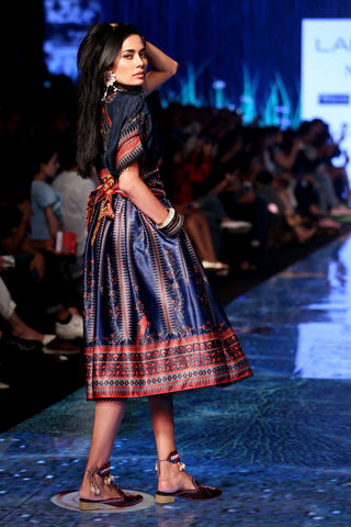 Rajdeep Ranawat-Navy Drop Shoulder Big Shirt-INDIASPOPUP.COM