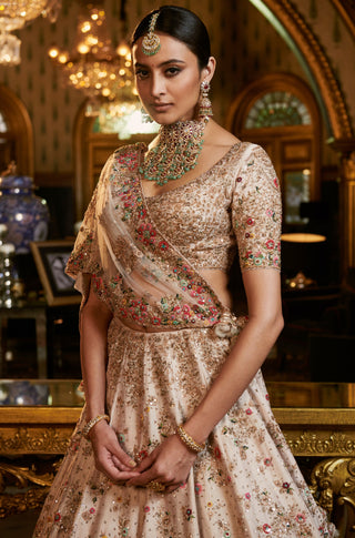 Dolly J-Ivory Erisha Bridal Lehenga Set-INDIASPOPUP.COM