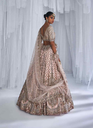 Dolly J-Magnolia Pale Peach Bridal Lehenga Set-INDIASPOPUP.COM