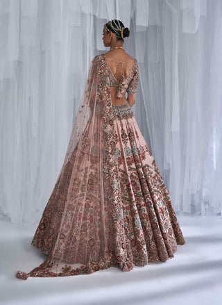 Dolly J-Primrose Champagne Pink Bridal Lehenga Set-INDIASPOPUP.COM