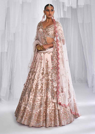Dolly J-Raisa Pale Pink Bridal Lehenga Set-INDIASPOPUP.COM
