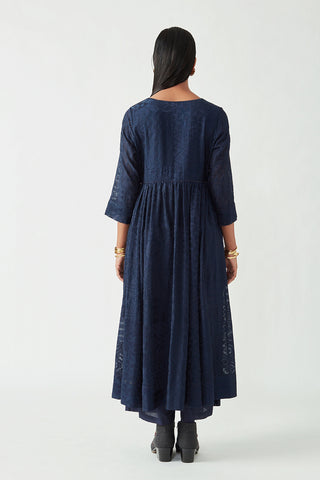 Payal Pratap-Navy Maceo Embroidered Kurta Set-INDIASPOPUP.COM