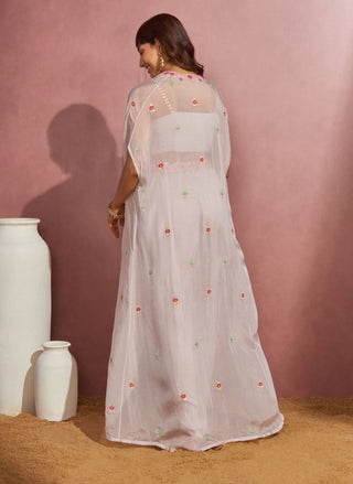 Aneesh Agarwaal-Grey Wrap Skirt With Bustier And Jacket-INDIASPOPUP.COM