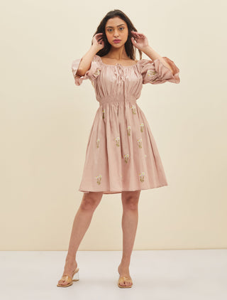 Meadow-Blush Pink Aurora Dress-INDIASPOPUP.COM