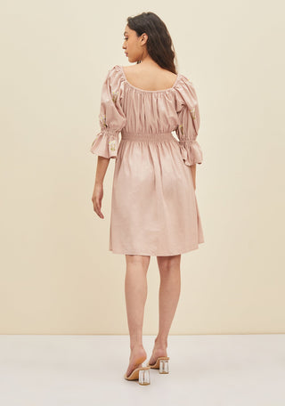 Meadow-Blush Pink Aurora Dress-INDIASPOPUP.COM