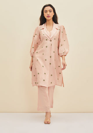 Meadow-Blush Pink Aurora Tunic Set-INDIASPOPUP.COM