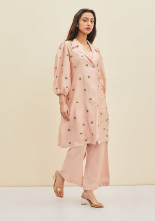 Meadow-Blush Pink Aurora Tunic Set-INDIASPOPUP.COM