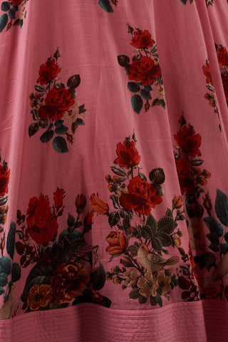 Balance By Rohit Bal-Pink Printed Anarkali Set-INDIASPOPUP.COM