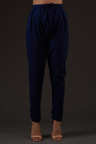 Balance By Rohit Bal-Indigo Embroidered Straight Kurta Set-INDIASPOPUP.COM