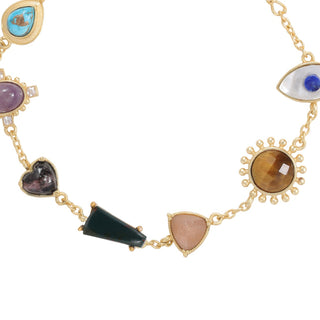 Zariin-Multi Stone Healing Bracelet-INDIASPOPUP.COM