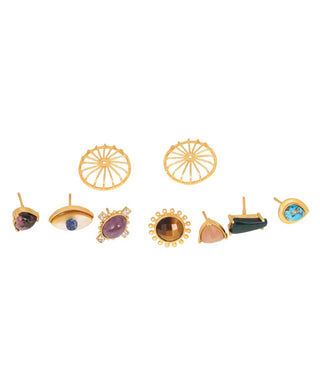 Zariin-Replaceable Healing Studs Earrings-INDIASPOPUP.COM