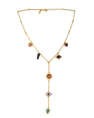 Zariin-Long Healing Pendant Necklace-INDIASPOPUP.COM