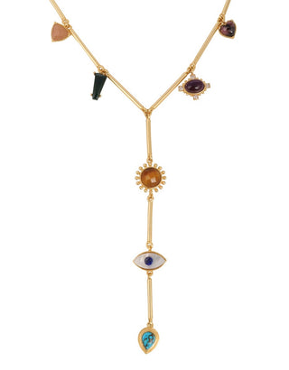 Zariin-Long Healing Pendant Necklace-INDIASPOPUP.COM