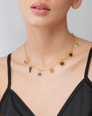 Zariin-Link Healing Pendant Necklace-INDIASPOPUP.COM