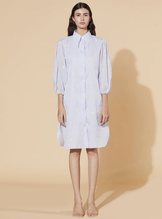 Meadow-Ciel Blue Daisy Dress-INDIASPOPUP.COM