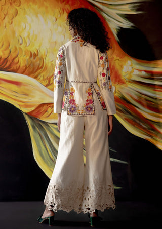 Chandrima-Ivory Embroidered Panelled Jacket-INDIASPOPUP.COM