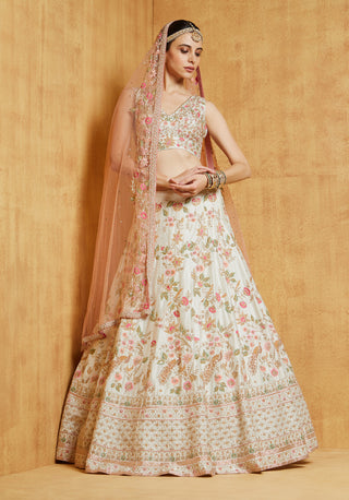 Chamee And Palak-Heavy Peacock Lehenga Set-INDIASPOPUP.COM