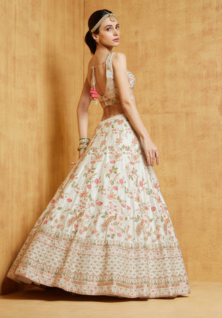 Chamee And Palak-Heavy Peacock Lehenga Set-INDIASPOPUP.COM