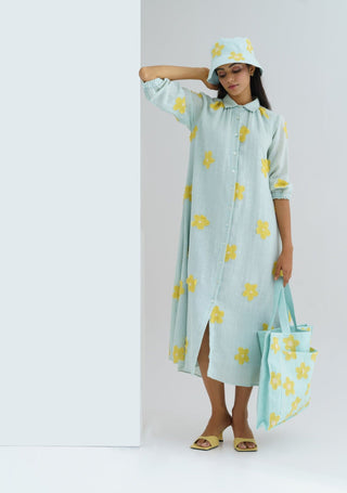 The Right Cut-Sky Blue Lemonade Dress-INDIASPOPUP.COM