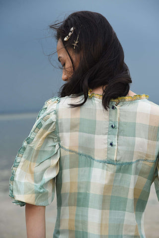 The Loom Art-Mint Green Coral Reefs Dress-INDIASPOPUP.COM