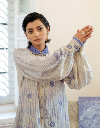 The Loom Art-Ice Blink Long Shirt-INDIASPOPUP.COM
