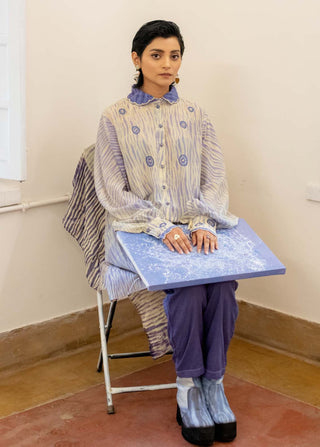 The Loom Art-Ice Blink Long Shirt-INDIASPOPUP.COM