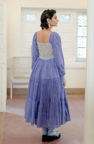 The Loom Art-Blue Serene Dream Dress-INDIASPOPUP.COM