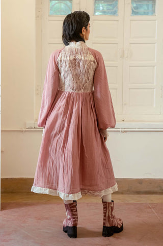 The Loom Art-Dusty Blush Dress-INDIASPOPUP.COM