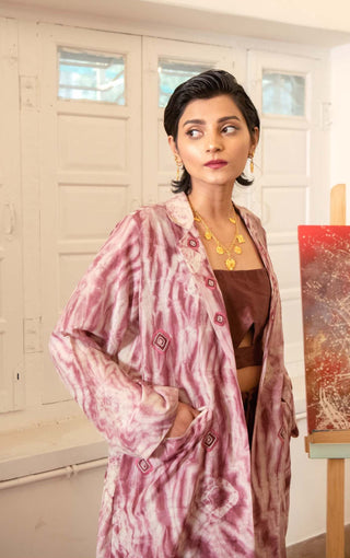 The Loom Art-Rosewood Blazer With Pant And Top-INDIASPOPUP.COM