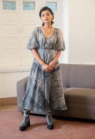 The Loom Art-Black Orion Star Dress-INDIASPOPUP.COM