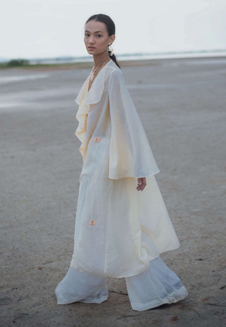 The Loom Art-Daffodill Bias Cut Shirt-INDIASPOPUP.COM