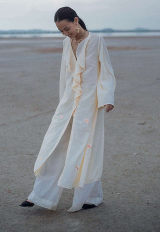 The Loom Art-Daffodill Bias Cut Shirt-INDIASPOPUP.COM