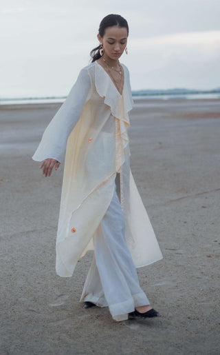 The Loom Art-Daffodill Bias Cut Shirt-INDIASPOPUP.COM