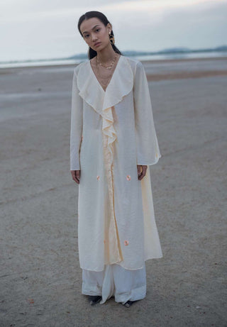 The Loom Art-Daffodill Bias Cut Shirt-INDIASPOPUP.COM