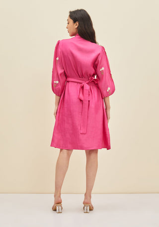 Meadow-Fuchsia Pink Ida Dress-INDIASPOPUP.COM