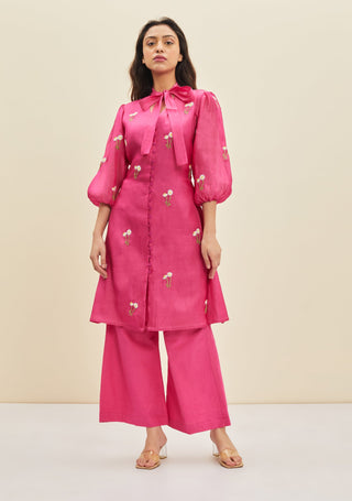 Meadow-Fuchsia Pink Ida Tunic Set-INDIASPOPUP.COM