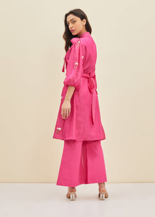 Meadow-Fuchsia Pink Ida Tunic Set-INDIASPOPUP.COM